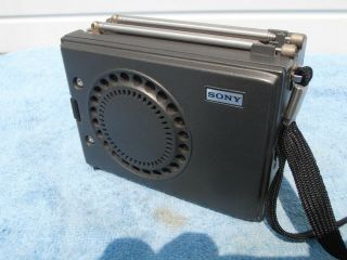 Vintage Sony ICF - 7800W Portable 3 Band Folding Radio PSB/AM/FM 6
