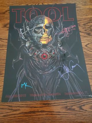 Tool Poster Signed Welcome To Rockville Rare Maynard