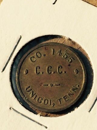 Vintage Trade Token 10c C.  C.  C.  Co.  1455 Unicoi,  Tenn.  Tn.  Tennessee " Rare "