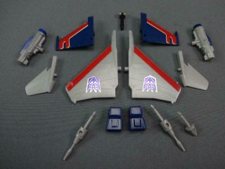 Vintage G1 Transformers 99 Complete Parts Set For Starscream (- 1 Small Missile)