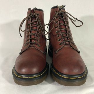 90s Vintage Dr Doc Martens Women ' s Leather Boots Made in England Size 6 UK,  8 US 3