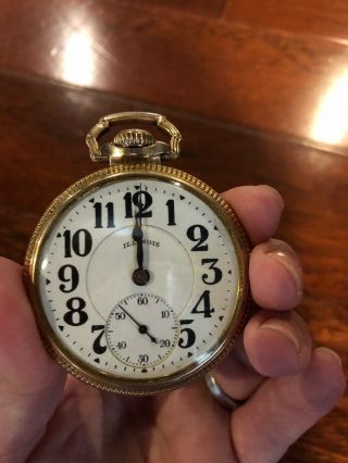illinois watch company pocket watch Bunn Special matching case 2