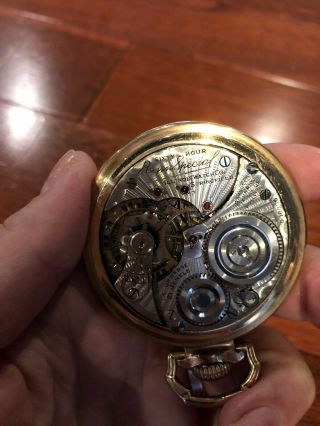 illinois watch company pocket watch Bunn Special matching case 3