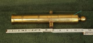 Black Powder Signal Cannon,  Civil War Signal Cannon,  Brass Signal Cannon. 2