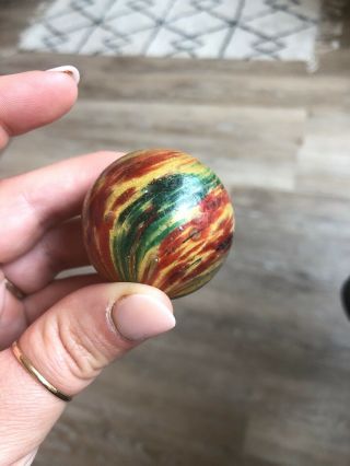 Giant Vintage Red Green,  Yellow Marble 3