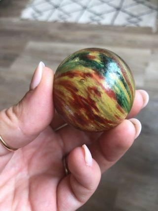 Giant Vintage Red Green,  Yellow Marble 6