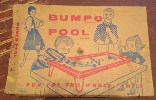 Rare Vintage 1950 ' s Bumpo Pool no.  532 Table Board Marble Game - Sidney A Tarrson 5