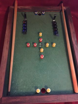 Rare Vintage 1950 ' s Bumpo Pool no.  532 Table Board Marble Game - Sidney A Tarrson 6