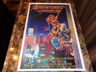 Drew Struzan Rare Signed Adventures In Babysitting 1 - Sheet Movie Poster