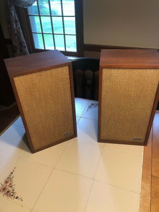 Vintage Klh Model 24 Walnut Speakers Vgc Pair