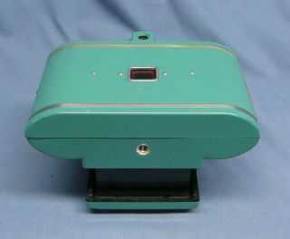 Rare Vintage 1950s Turquoise BEACON TWO - TWENTY FIVE Camera w/Flash & Case 5