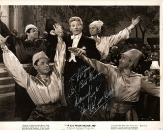 American Actor,  Singer,  Dancer,  Comedian Danny Kaye,  Signed Vintage Photo.  1947