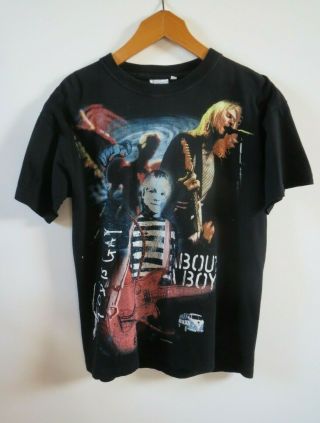 Vintage Nirvana T - Shirt Double Sided Kurt Cobain 2004 Size Xl Rare