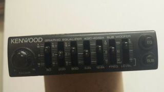 KENWOOD KGC - 4042A Baby Graphic Equalizer Sub Woofer old school auto audio vtg 5