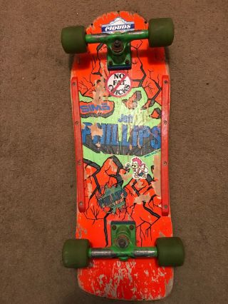 Vintage Sims Jeff Phillips Pro Model Complete Skateboard Gull Wing Sims Wheels