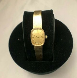 Vintage Movado 14k Solid Gold Ladies 17jewels Zenith Movement Wind - Up Watch (ab2