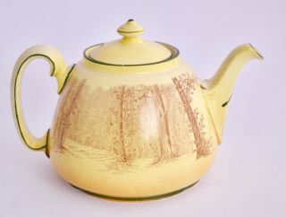 Vintage Royal Doulton Shakespeare Series Tea Pot & Trivet - Ophelia - D3746 5