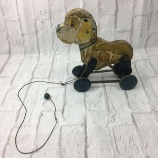 Rare 1931 Pull Toy Fisher - Price,  Barky Puppy Dog,  No 103 Antique Vintage Ny