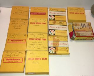 Vintage 1950s 1960s 8mm Home Movie Reels Holiday Pets Baby Birthday California