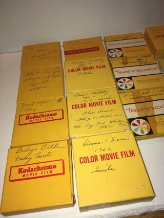 Vintage 1950s 1960s 8MM Home Movie Reels Holiday Pets Baby Birthday California 3