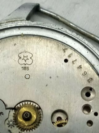 RARE Venus 165 monopusher chronograph mens watch.  Big size 37.  5 mm. 7