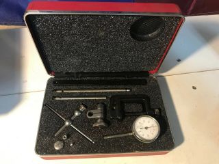 Vintage Starrett 001 Inch Dial Test Indicator No 196 Kit
