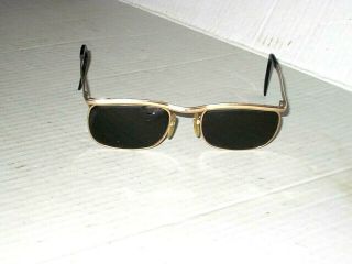 Vintage American Optical 1/20 - 10k Gf Gold Filled Ao Sun Glasses Repair/scrap