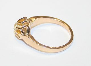 Antique 18ct Gold 0.  33cts Diamond Solitaire Engagement Ring Circa 1910/11 size M 2