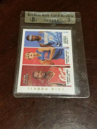 Rare.  2003 - 04 Fleer Tradition Crystal Trio Rookie L.  James C.  Anthony.  04/50