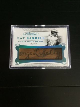 George Kelly 2018 Flawless Bat Barrel Card True One Of One Rare And