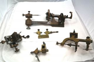 Antique Brass Watchmakers Horologist Lathe Tool Parts Cross Slide Clockmaker