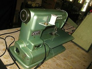 Vintage Husqvarna Viking Automatic Type 21 Sewing Machine W/Foot Pedal 7