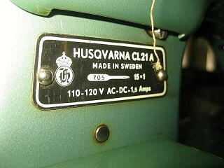 Vintage Husqvarna Viking Automatic Type 21 Sewing Machine W/Foot Pedal 8