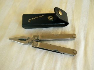 Vtg Leatherman Pocket Survival Tool With Case And -