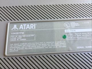 Atari 1040ST FM PC Computer SC1224 Color Monitor Vintage boots STM1 mouse modem 8