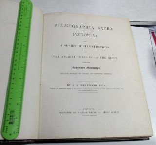 PALAEOGRAPHIA SACRA PICTORIA/ 1843/ RARE 1st Ed/FOLIO/c.  4th - 16th BIBLICAL SCENES 3