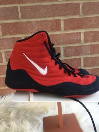 Nike Og Inflict Rare Wrestling Shoes Size 9.  5 Us Red /black Rare