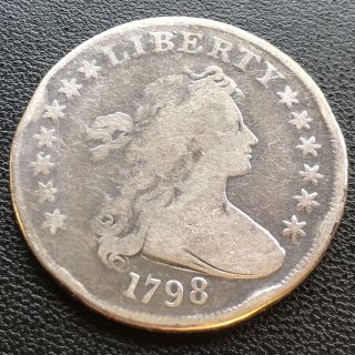 1798 Draped Bust Dollar One Dollar Rare Early Type 12041