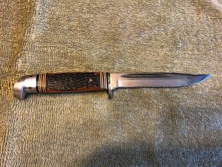 Vintage Fred Bear Knife Sheath - File - Stone - Western Knife - Archery - Recurve 8