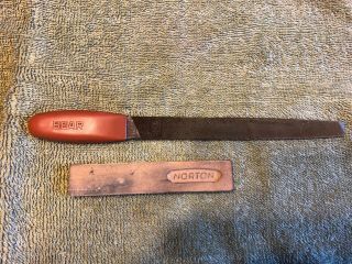 Vintage Fred Bear Knife Sheath - File - Stone - Western Knife - Archery - Recurve 9