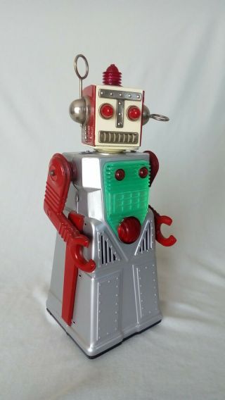 Vintage Tin Toy Robot Japan Chief Robotman 1960s Battery Operated Ko.  Yoshiya.