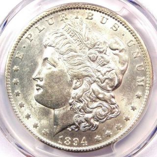 1894 - O Morgan Silver Dollar $1 Coin - Pcgs Au58 - Rare Date - Near Ms / Unc