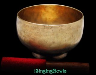 Antique Tibetan Singing Bowl: Stem 6 5/8 ",  Circa 18th Century,  A3 & D 5.  Video