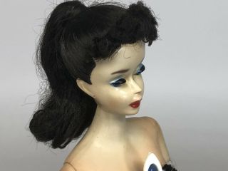 Stunning Vintage 3 Brunette Ponytail Barbie Doll with SS Shoes Sg 8