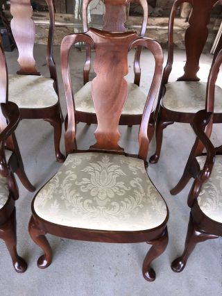 Vintage Queen Ann Mahogany Dining room Chairs 2