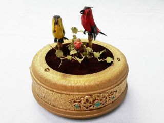 Vintage Singing Birds In Cage Automata - West Germany - - 72519b 3