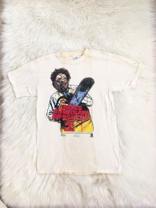 Texas Chainsaw Massacre 2 80s Vintage Rare T - Shirt