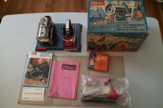 1970s Wilesco D5 German Steam Engine Vintage Antique Model Toy Kit
