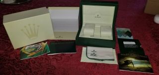 Vintage Rolex Box Submariner Papers Book