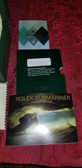 Vintage Rolex Box submariner papers book 2